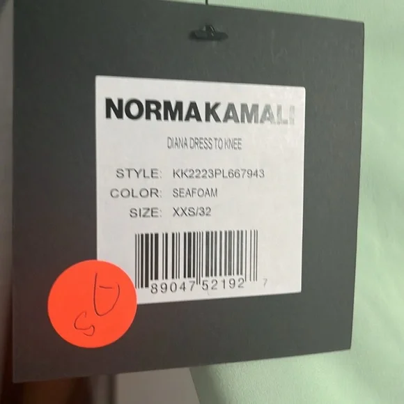 Norma Kamali Diana Midi Dress in Seafoam, NWT - Picture 6 of 7